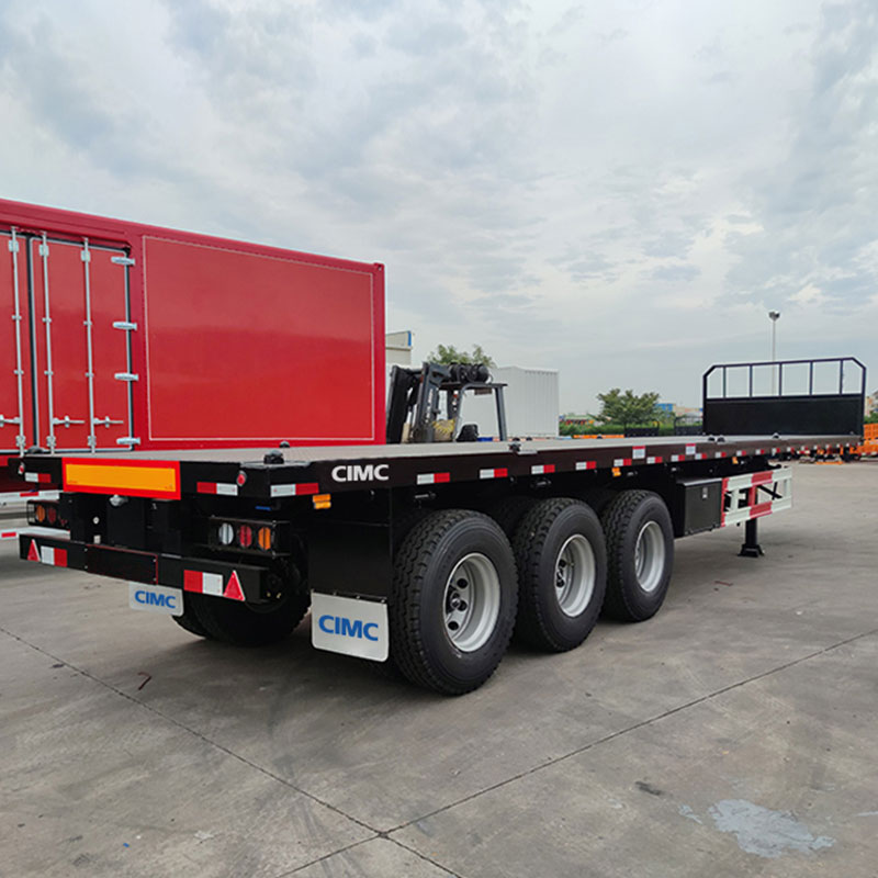 40ft flat car with front baffle